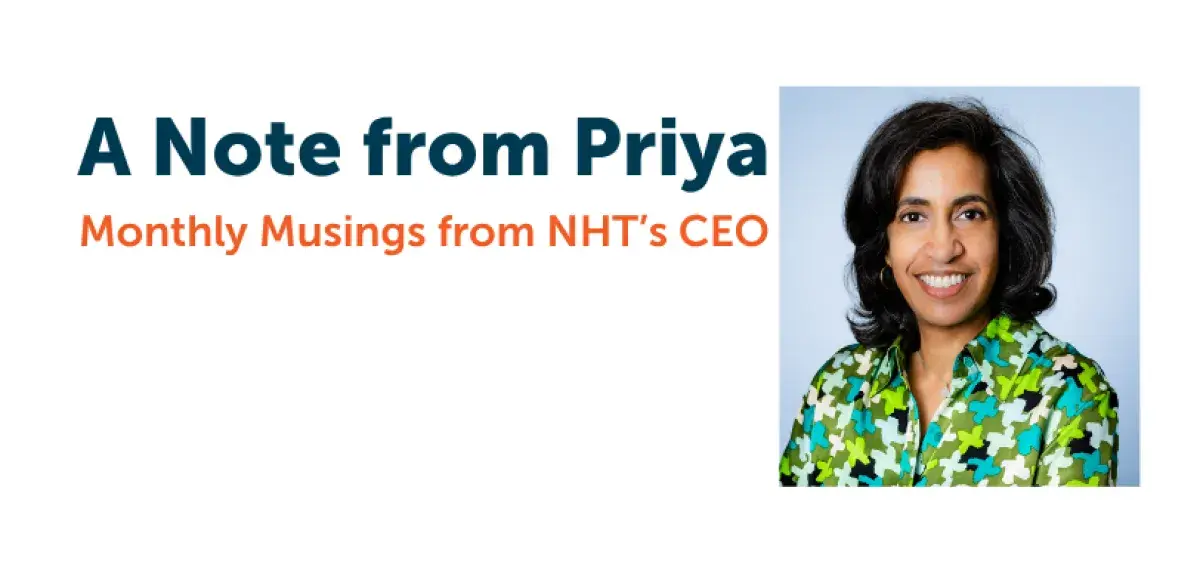 Head shot of NHT CEO Priya Jayachandran