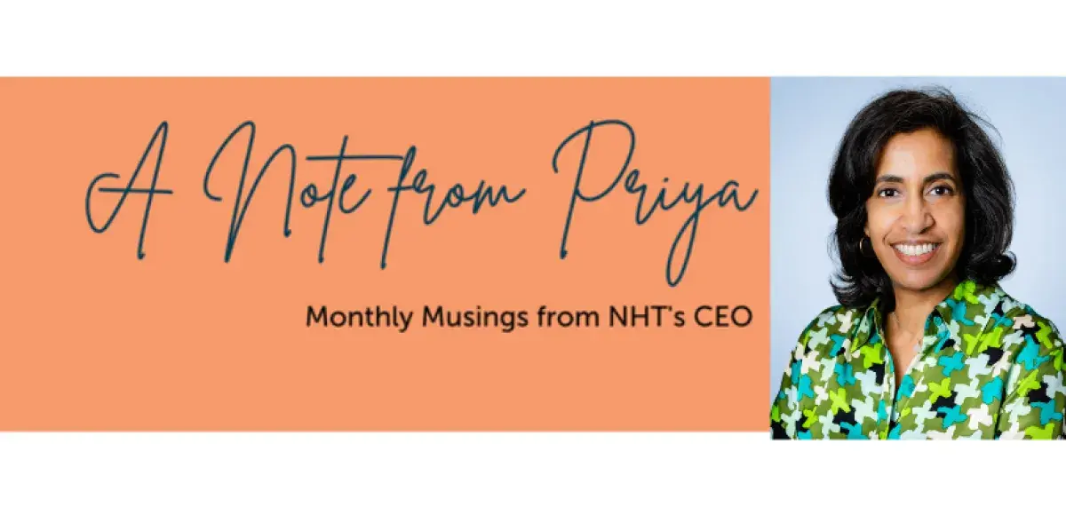 A Note from Priya