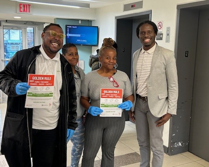 Residents celebrate at an NHT-sponsored event.