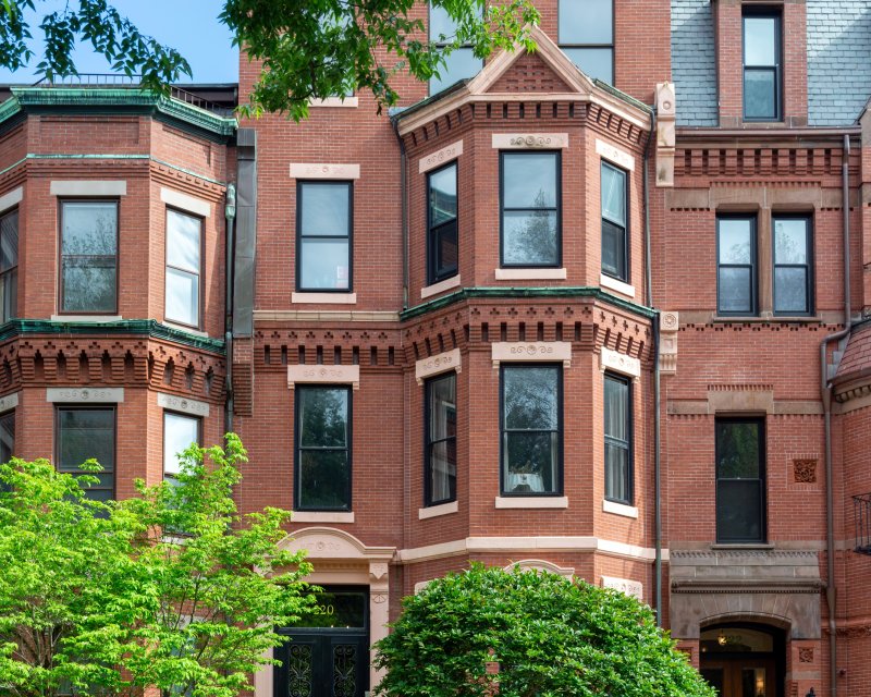 Stock photo of exteriors of apartments